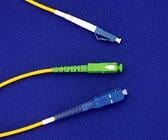 Custom patch cords using specified fiber type, patch cord length, and connector type (LC/SC/FC)