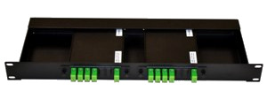 1RU LGX Rack Chassis Enclosure for LGX couplers, splitters, and WDM