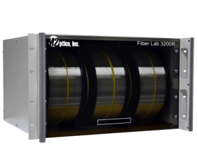 Showcase lengths of optical fiber for network/ latency simulation testing and demos using Fiber Lab 3200R.