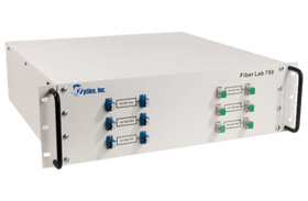 Efficient rack-mount; short & medium distances optical fiber network and link simulation application using Fiber Lab 750.