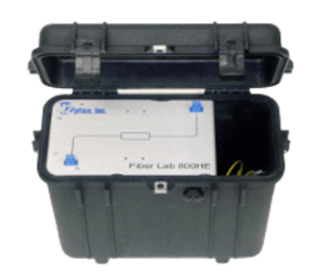 Rugged testing platform that holds up to 25 km of any optical fiber for working with fiber optic products and networks. 