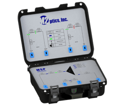 OTDR training & demonstration solution with event simulator containing multiple spools totaling over 20km.
