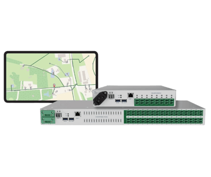 Low cost 1RU remote fiber monitoring system for instantly detecting fiber breaks and tampering issues 