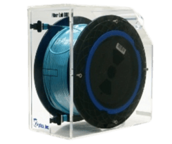 Efficiently spooled multi-fiber, jacketed cable for testing and latency using Fiber Lab MPO.