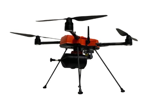 Tactical FPV drone with Fiber Optic cable canister example - M2 Optics
