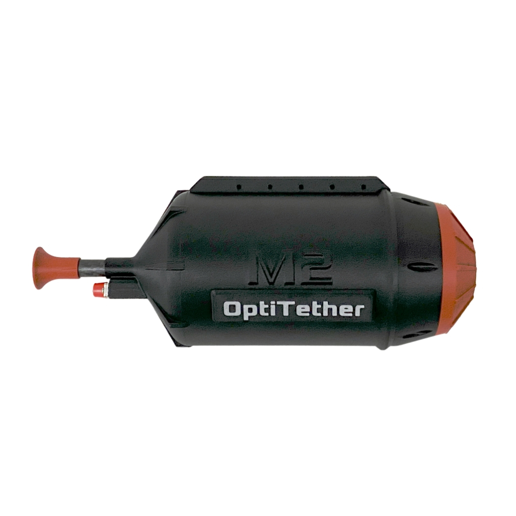 OptiTether customizable NDAA-compliant fiber optic tether payout system for drones, UAVs, and UGVs by M2 Optics