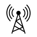 Fiber Optic 5G Mobile and Wireless Service Icon