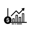 Fiber Optic Financial Trading and Banking Icon