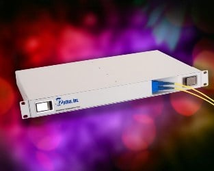Dispersion Compensating Fiber (DCF) in a rack chassis enclosure